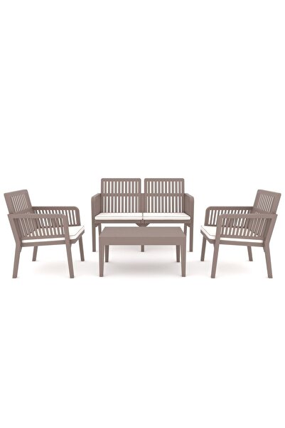 Rainbow Lızbon Ikili Oturma Takımı Cappuccıno