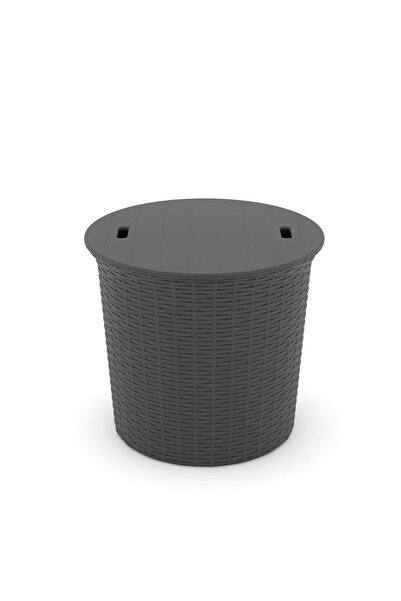 Rainbow Bıstro Rattan Sehpa Antrasit