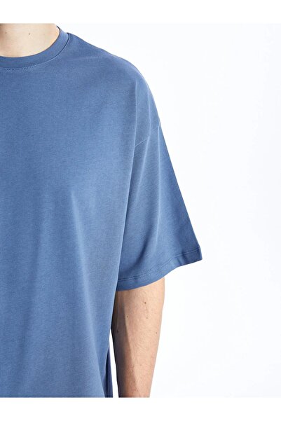 LC Waikiki Ανδρικό μπλουζάκι XSIDE Oversize Crew λαιμόκοψη με κοντό μανίκι χτενισμένο βαμβακερό μπλουζάκι