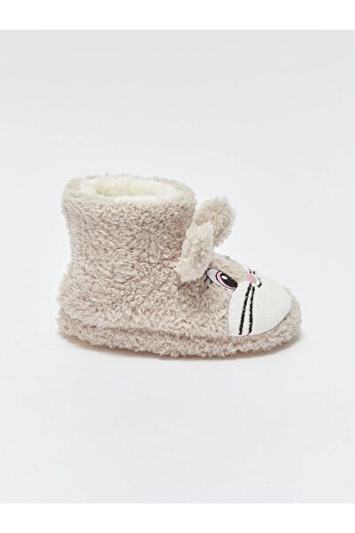 LC Waikiki 3D Baskılı Tavşan Figürlü Kız Bebek Panduf