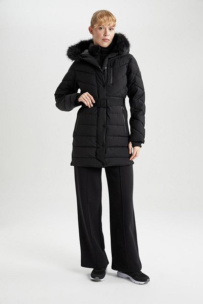 DeFacto Parka cu glugă Slim Fit hidrofugă - Slim Fit