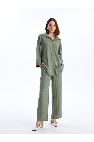 LC Waikiki Damenhose mit weitem Bein und elastischem Bund