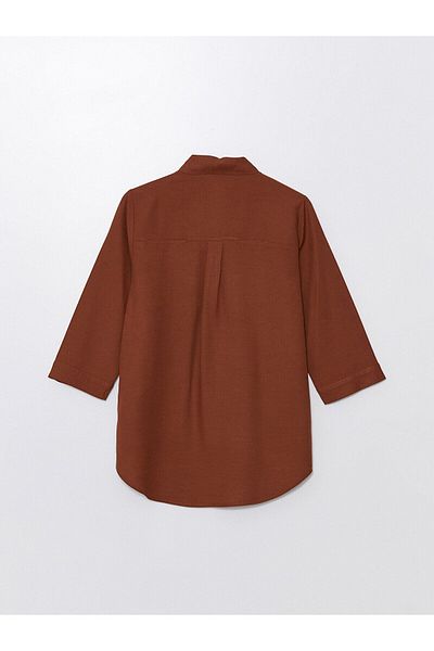 LC Waikiki Plain Linen Blended Women's Shirt