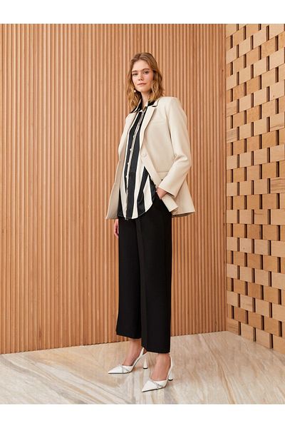 LC Waikiki Pantaloni Palazzo de damă cu potrivire confortabilă