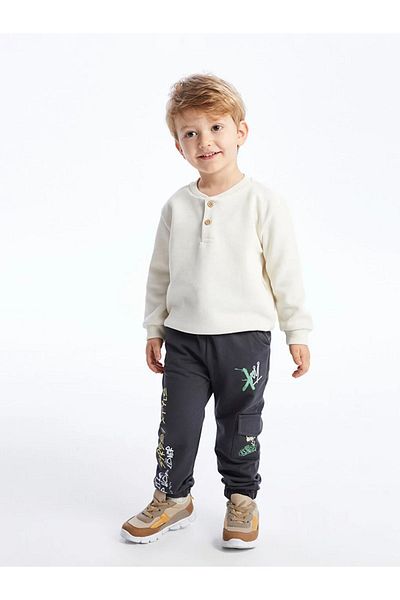 LC Waikiki LCW baby Elastic Waist Printed Baby Boy Jogger Sweatpants