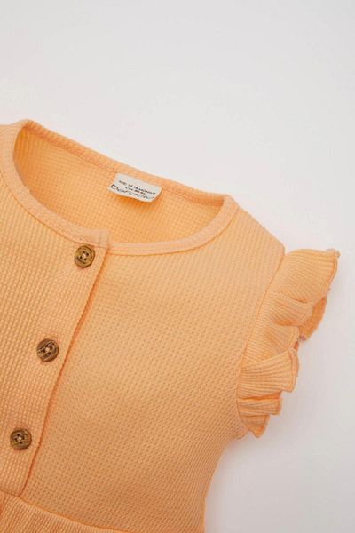 DeFacto Ärmelloser Strampler mit Waffelmuster und Bandana für Babys – C9490a524sm