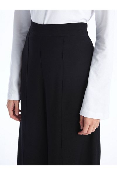 LC Waikiki Damenhose mit weitem Bein und elastischem Bund