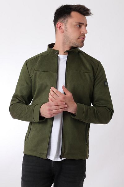 ByTrend Εποχιακά παλτό με φερμουάρ στο στήθος και γιακά από σουέτ PLDP 2981