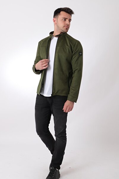 ByTrend Εποχιακά παλτό με φερμουάρ στο στήθος και γιακά από σουέτ PLDP 2981