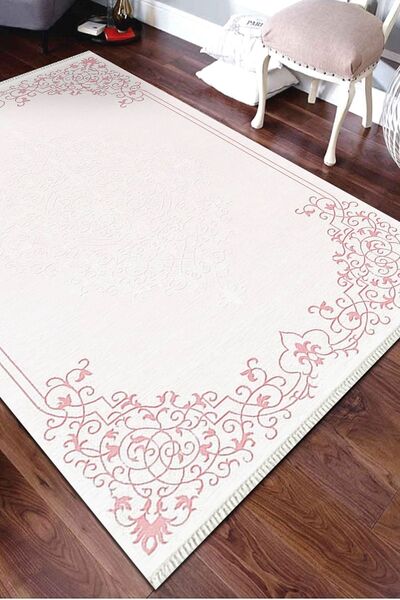 Kaşmir 200x290 Salon Halı Utopia K043 15 Pembe