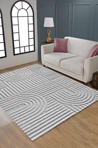 CAPPİO HALI Dijital Baskılı Makinada yıkanabilir Salon Halısı Mutfak Halısı Y...