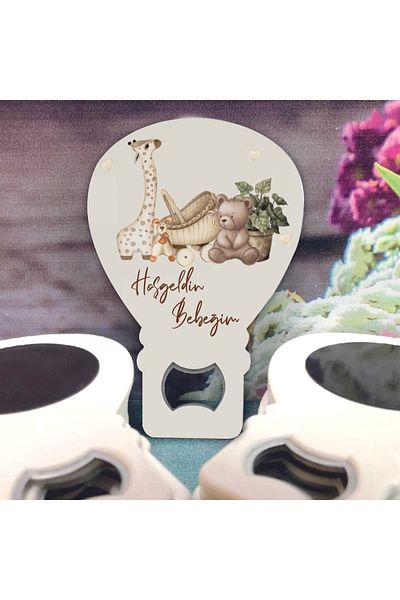 Ege ajans 10 Balloon Opener Magnets with Gelatin and Card