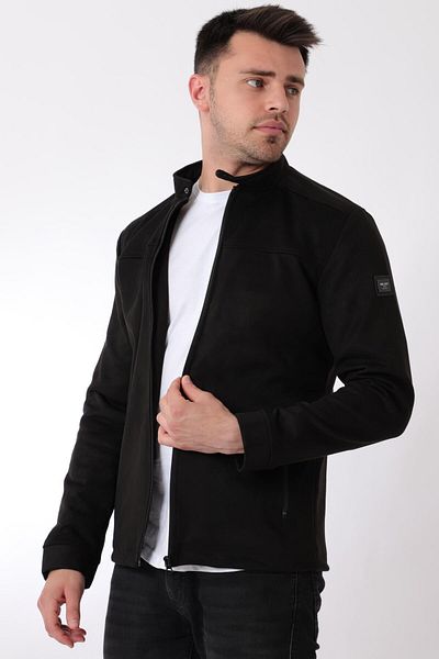 ByTrend Εποχιακά παλτό με φερμουάρ στο στήθος και γιακά από σουέτ PLDP 2981
