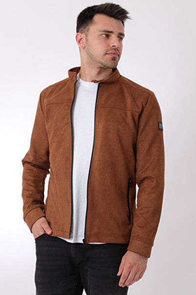 ByTrend Εποχιακά παλτό με φερμουάρ στο στήθος και γιακά από σουέτ PLDP 2981