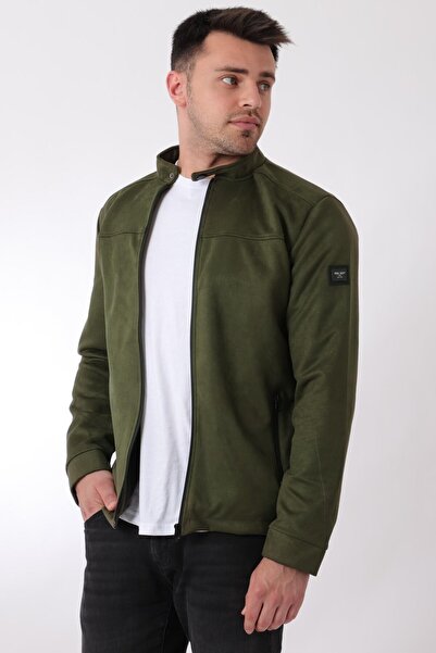 ByTrend Εποχιακά παλτό με φερμουάρ στο στήθος και γιακά από σουέτ PLDP 2981