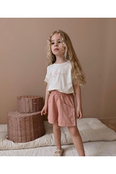 pinkchıld Kız Çocuk Kol Detaylı Şortlu Takım