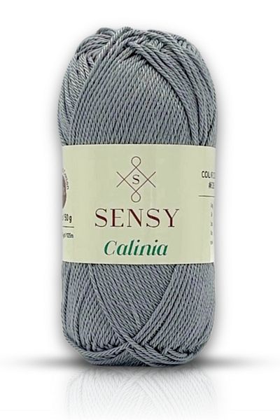 SENSY Calinia 100% Mercerized Gray Cotton Knitting - Rope, Lace, Crochet Rope, Giza Corn Cotton