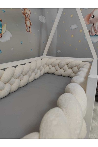 meleginisiklitoplari New Generation Plush Protection Model - 440 CM, 4-Piece Knit, 90X130 For Crib