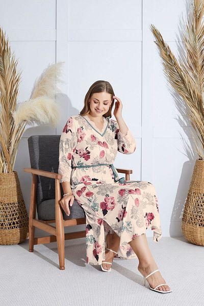 Sevim 15873 Μοντέλο Φόρεμα Oversize