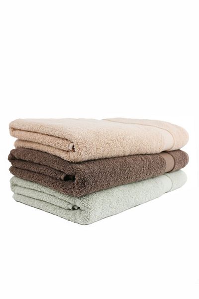 Taka Fabrics Wave 100% βαμβακερή πετσέτα χεριών, προσώπου, επισκέπτη 3 τεμαχίων Μέγεθος 70x140 cm Σετ Πράσινο-Καφέ-Μπεζ