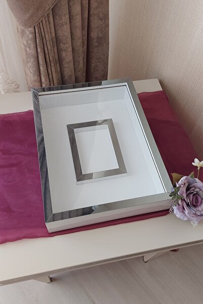 Verda Çerçeve 30x40 cm Rose Storage Memory with Photo Section - 6 cm Rose Box and Memory Frame