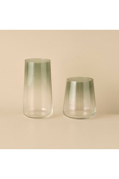 Bella Maison Mona Glass Set of 12 Green