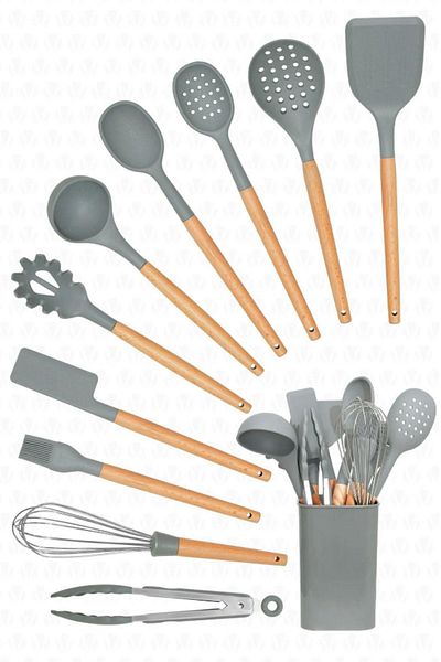 BlackBird Home Eucalyptus 11 Piece Serving Set - Heat Resistant, Fireproof and Non-Stick