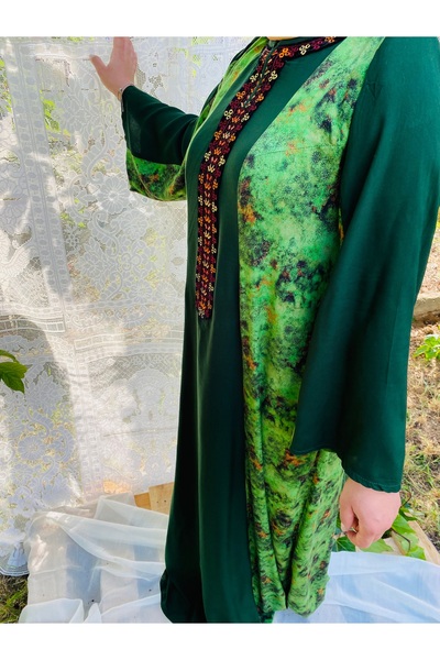 Nakışlı desenli Elbise