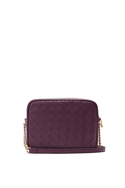 Victoria's Secret Victoria Black Purple Bag - Zippered and Crossbody ST11216982