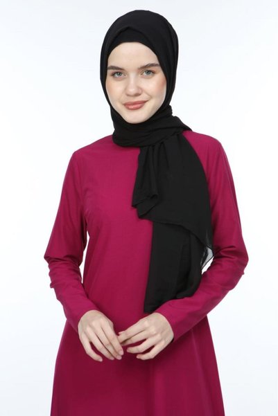 Jamila Düz Yazlık Tesettür Elbise
