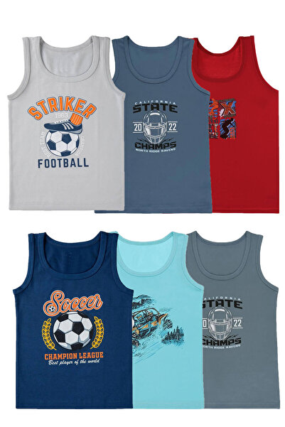 Hepsine Rakip Cameră de corp din bumbac din 6 piese pentru băieți - flexibilă și colorată 3109