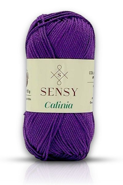 SENSY Calinia 100% Mercerized Cotton - Rope, Lace, Crochet and Giza Corn Cotton Rope Purple