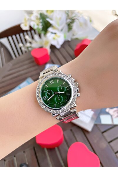 Bimodabu Luxury Stone Detailed Women's Wristwatch - in Mini Heart Box