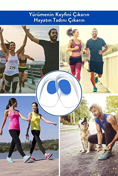 NEBİL HOME Tabanlık Gizli Topuk Dikeni Yastığı Boy Bir Adet Cift Uzatıcı Sili...