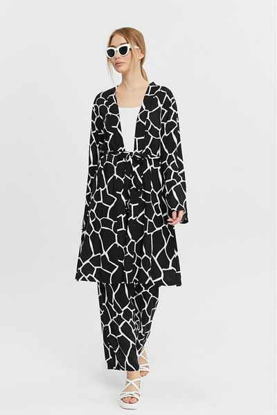 Jamila Women's Kimono - Colorful Double Set