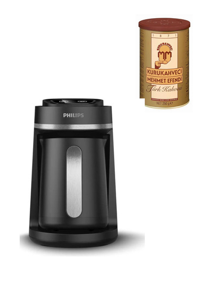 Philips Türk Kahvesi Makinesi Siyah & Gümüş 250 Gr Türk Kahvesi Hediye