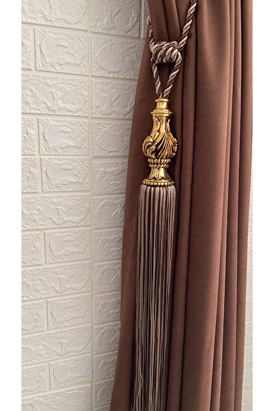 Helezoni Polyester Vase Elegant Curtain Accessory - Tasseled Braçol, Corneill...