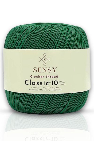 SENSY Green 100% Mercerized Cotton - Lace and Rope Detailed, Giza Corn Cotton
