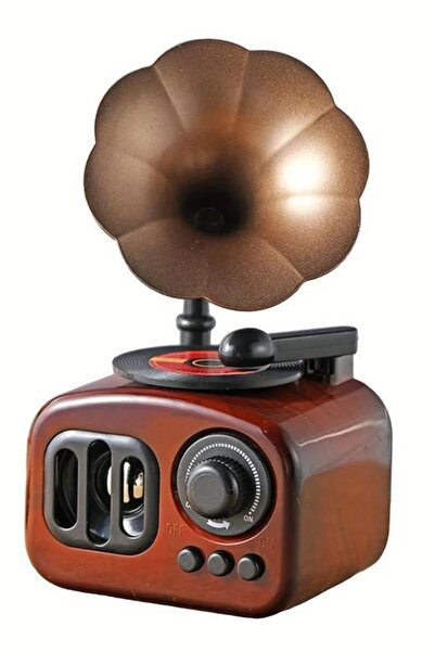 Dünyadan Hediyeler Radyo Gramafon Tasarımlı Kurmalı Müzik Kutusu