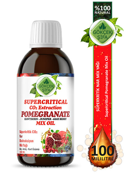 Gökçek Şifa Nar Süperkritik Mix Yağı 100 ml (POMEGRANETE SUPERCRİTİCAL MİX OİL)