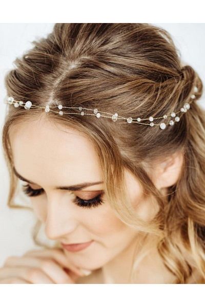 Yumak Dekor Grup Bridal Crown Elegant Stylish Polite Wedding Henna Engagement Crown Hair Accessory