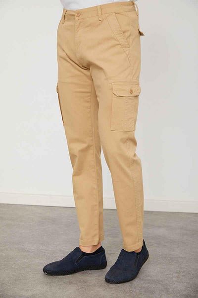 Cazador Ανδρικό παντελόνι Cargo 0012 Model Beige