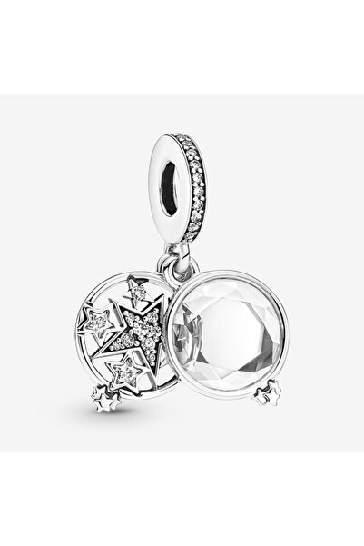 POSEİDONS JEWELLERY Büyütülmüş Yıldız Çift Sallantılı Charm