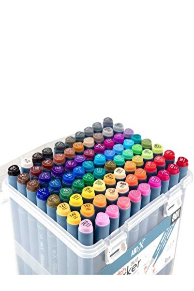 GLANCE ART-X Sketch Marker Çift Taraflı Kalem Seti 80'Lİ