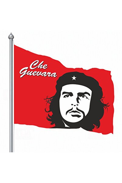 Özel Flama Bayrak Che Guevara bayrağı 100x150cm 1. kalite raşel kumaş