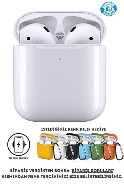 Favors 2. Nesil Ios Android Uyumlu Yeni Nesil Wireless Charge Bluetooth Kulaklık Kılıf Hediyeli