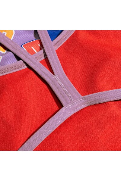 SPEEDO Allover Digital V Back Girl's Swim Trunks