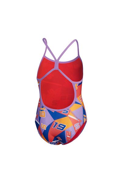 SPEEDO Allover Digital V Back Girl's Swim Trunks