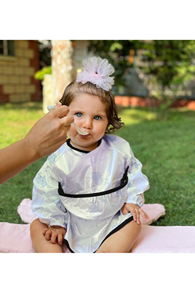 Timburly Easy to Wipe Sleeves and Non-Sleeve Printed Baby Bib