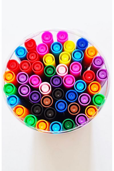 Modellino 50S Double Ended Felted Pen 04Mm-1Mm Rbns F-1750 Assorted Color